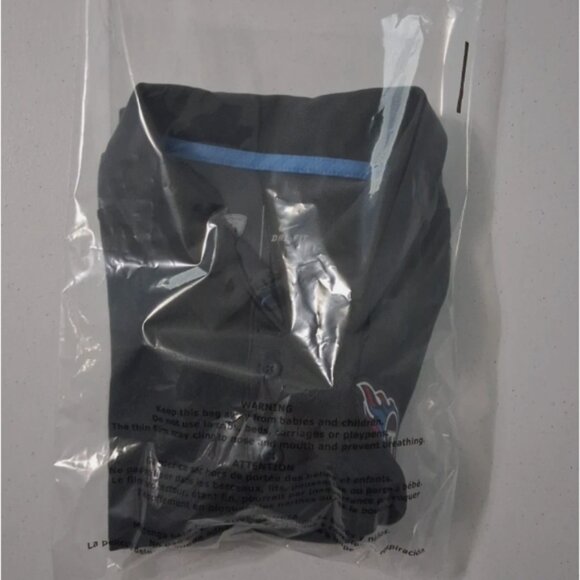 Nike Tennessee Titans Polo Shirt Mens Medium Dri-Fit NFL Equipment Gray Training - Picture 10 of 10